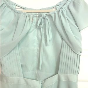 Mint green bridesmaid dress